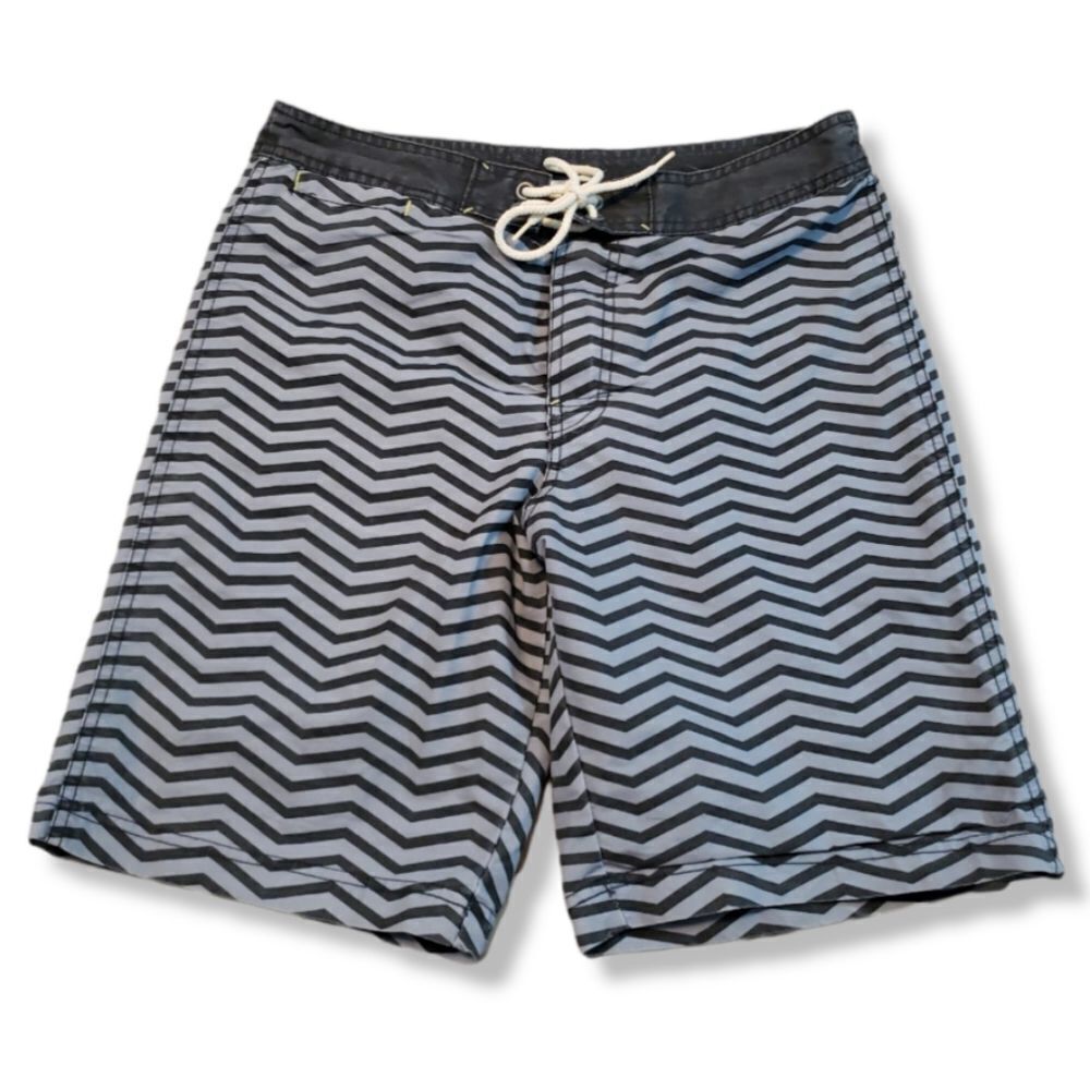 Converse One Star Shorts Size 30 Striped Stripes Swim Trunks Swimming Swimwear